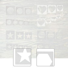 8 Pieces Painting Stencils Patterns Small Easy to Use Templates Reusable for on