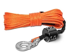  Synthetic Winch Rope Kit 8,350 LBS Winch Cable Line with 3/16" x 50ft Orange