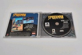 Spider-Man (Sony PlayStation 1 PS1, 2000) Black Label Tested & Works