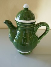 Kaffeekanne mit Deckel - Gallo Florentine Landleben - grün - sehr guter Zustand