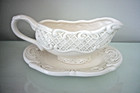 THE CELLAR - MACY'S  ANTIQUE WHITE 3D EMBOSSED - 27 PC  DINNERWARE SET - CLR 23 — photo 3