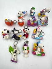 Vintage Peanuts Snoopy Woodstock Charlie Brown PVC Figures Key Chains 14