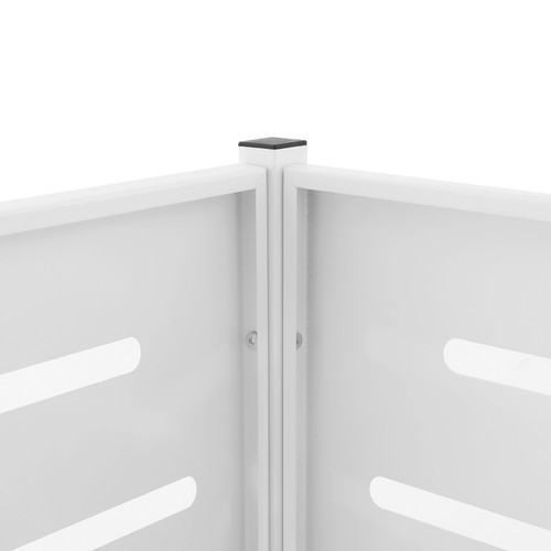 56*122*122cm White Modern Air Conditioner Fence Iron Outdoor Equipment Enclosure - Picture 13 of 16