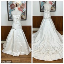 Stunning Rhapsody Collection by Mori Lee Ruched Taffeta Wedding Gown!