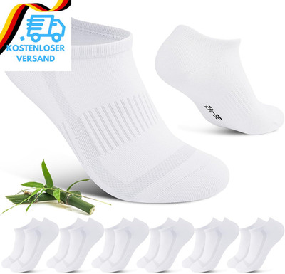 Bambus Sneaker Socken Damen Herren 39-42 43-46,6 Paar Atmungsaktive Kurze Socken