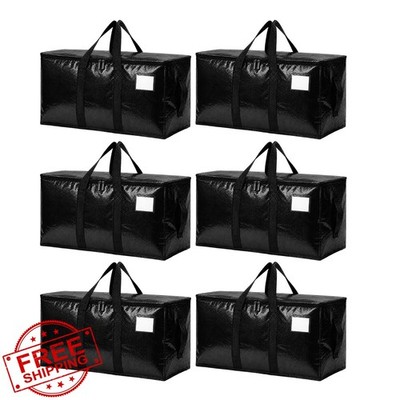Songrey 6 Pack Black Moving Bags
