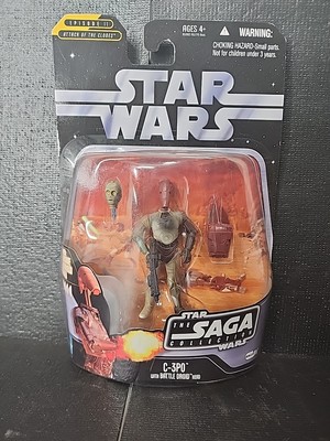 Star Wars The Saga Collection C-3PO Battle Droid Head Action Figure 2006 Hasbro