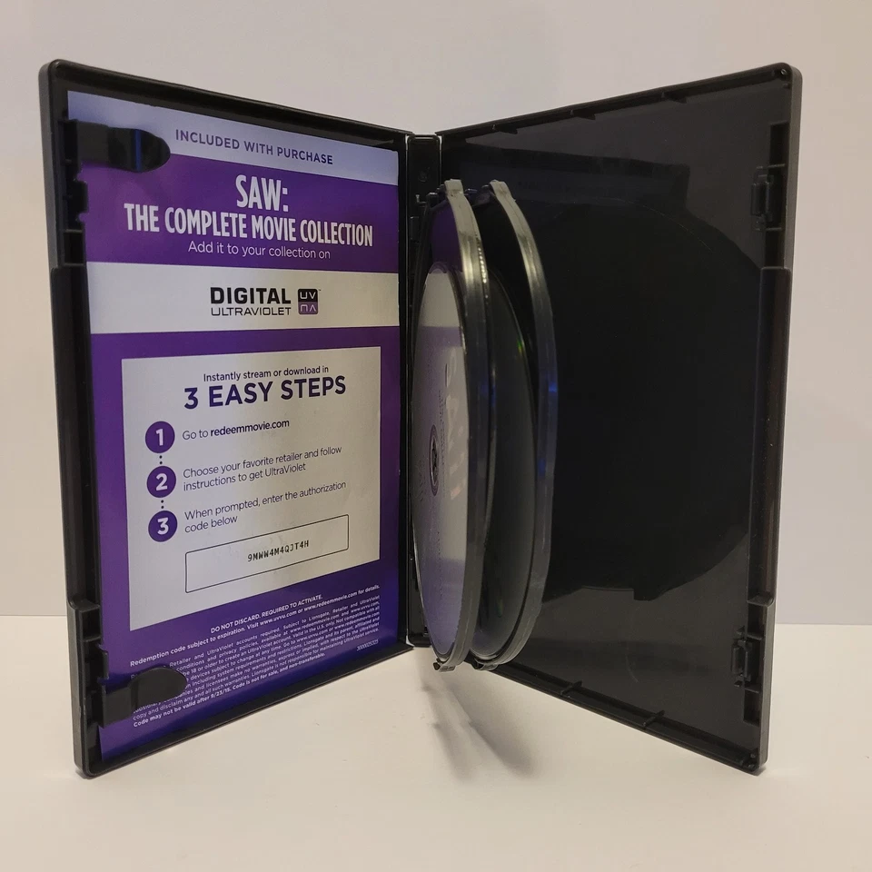 Saw 7-Film Set (DVD 4-Disc Set) 1 2 3 4 5 6 7 Final Chapter Cult Gore Horror NR - Image 3 of 4