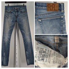 RRL 2015 Skinny Stonewash Thrash Jeans Selvedge Japan USA Ralph Lauren Legging