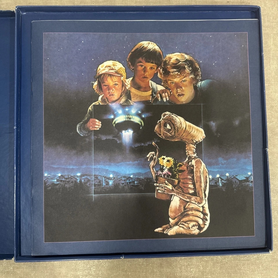 E.T. The Extra-Terrestrial LP Box W/ Book1982 MJ No Poster VG- Record VG Cover Foto 3 de 4