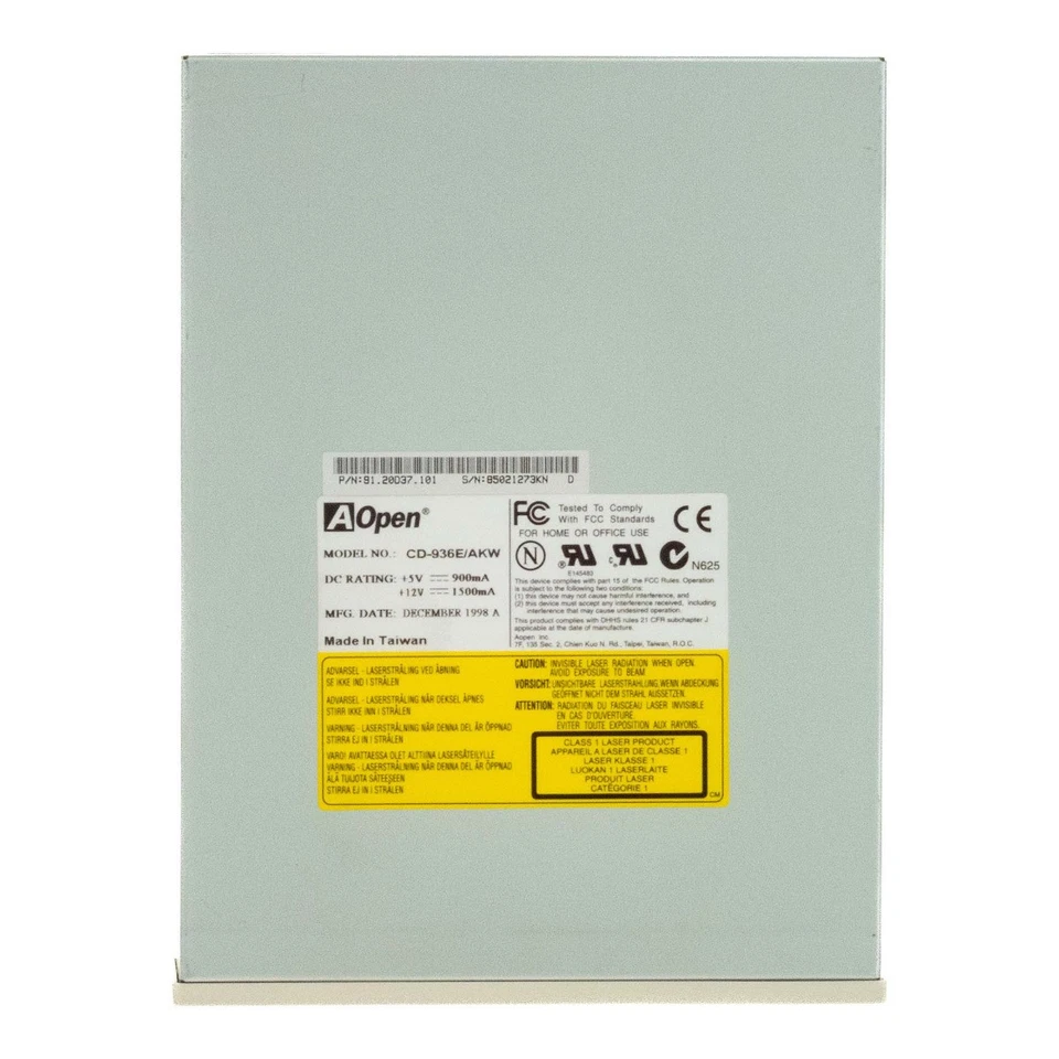 Internal Drive AOPEN Cd-936e / Akw CD - ROM Drive Ide 5.25 Inch - Image 3 of 3