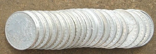 ORIGINAL ROLL 1888-P MORGAN SILVER DOLLARS..  CH/GEM BU