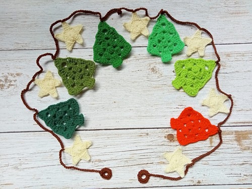 Garland Flowers Christmas Tree Ornament Handmade Bunting Party Home Decor - Picture 27 of 27