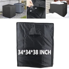 34*34*38" Black Air Conditioner Cover Heavy Duty AC Outdoor Window Unit
