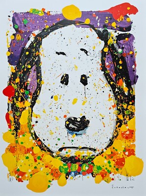 Tom Everhart Squeeze The Tag -thursday Peanuts Cool Snoopy Hund Handsigniert COA