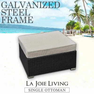 Outdoor Furniture 1PC Corner Sofa Modular Wicker Rattan Garden Lounge Setting Po - Picture 1 of 4