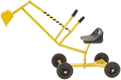 The Big Dig and Roll Ride-On Working Excavator with Wheels Sandbox Excavator