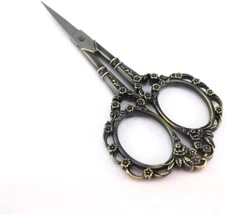 Vintage Europea Style Plum Blossom Needlework Embroidery Scissors (Bronze)