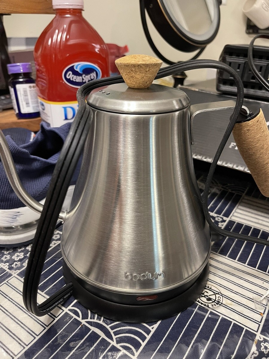 Bodum Kettle Melior Gooseneck Water Kettle Stainless Steel Cork