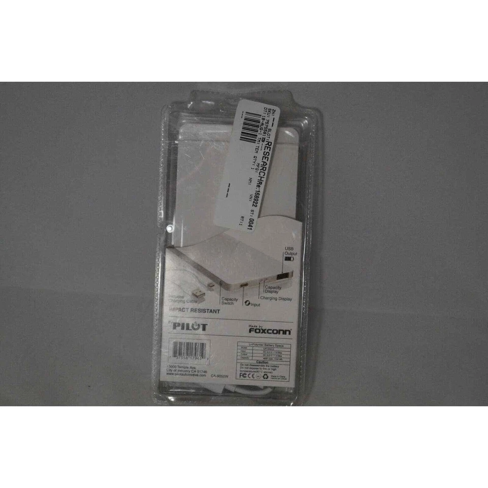 Cargador USB portátil Pilot Electronics CA-9000W blanco 4600 mAh Powerbank blanco Foto 2 de 2