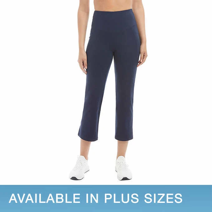 Jockey Ladies' Yoga Capri Cropped Slit Flare Pant, G31