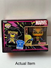 Marvel Funko Pop - Wolverine (Black Light) Tee Shirt Bundle - Size M