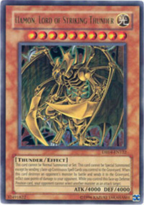 Moderately Played Hamon, Lord of Striking Thunder - DR04-EN122 - Ultra Rare - Un