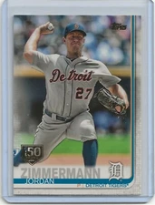 JORDAN ZIMMERMANN 2019 Topps Series 1 150 Years Stamp Parallel Tigers (#249)