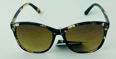 Trend Sunglasses for Women Wrap, 100% UVA/UVB Protection, ( Floral Brown ), NEW