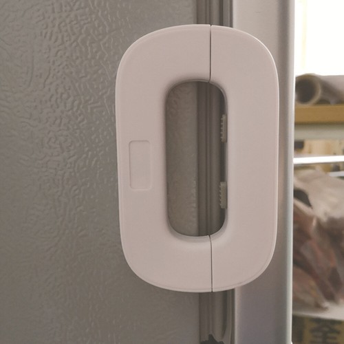 1 Set 2 Stück Mehrzweck Schranktür Kühlschrank Sicherheitsschlösser (weiß grau) - Bild 10 von 12