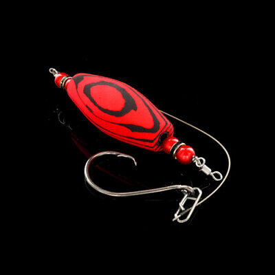 Catfish Float Rattler Rig, rigged w/ hook ~ red/black Santee