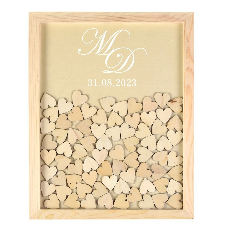 Libro de invitados de boda con tapa desplegable personalizado libro de invitados de boda caja desplegable personalizada Foto 4 de 4