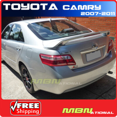For 07-11 Toyota Camry Rear Trunk Spoiler Color Match Painted ABS 9A CARBON GRAY