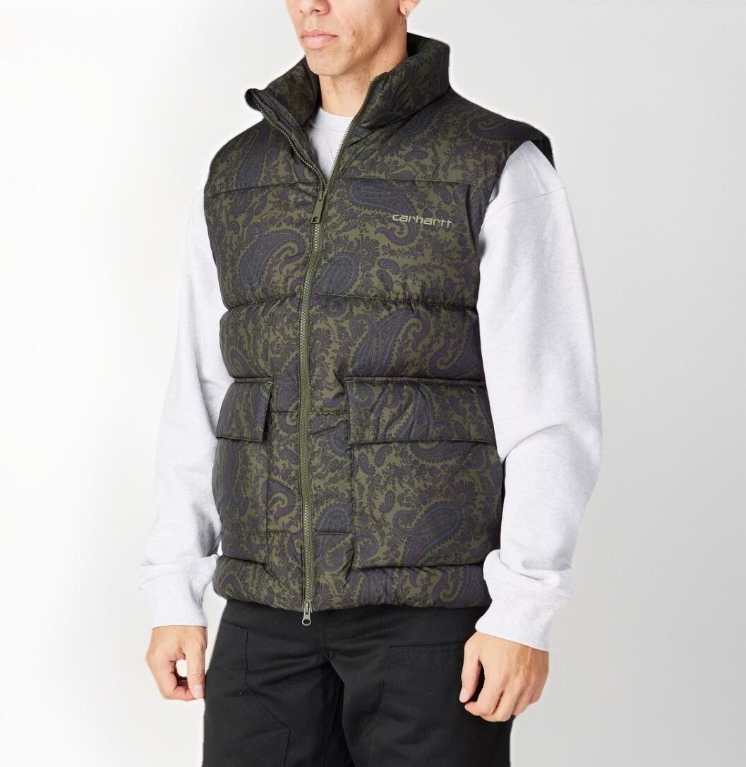 ス*フ様 CARHARTT WIP SPRINGFIELD VEST Paisl SPRINGFIELD VEST ダウンベスト-カーハート ダブルアイピー 通販