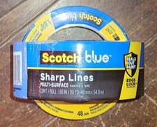 Lot of 2 Scotch Blue Sharp Lines Multi-Surface Painter's Tape 1.88" x 60yd Ea. 
