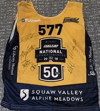 US Ski Team Racing National Championships Bib Jersey Liberty Mutual Signed #577