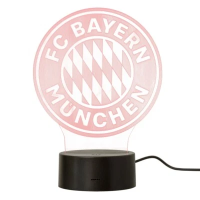 FC Bayern München LED Lampe Logo Nachtlicht Leuchte FCB