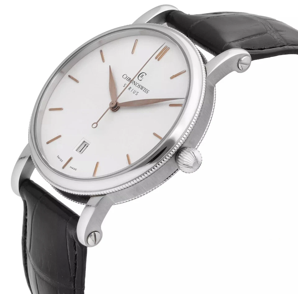 Reloj automático para hombre Chronoswiss Sirius esfera plateada 40 mm CH-2893.1 Foto 2 de 4