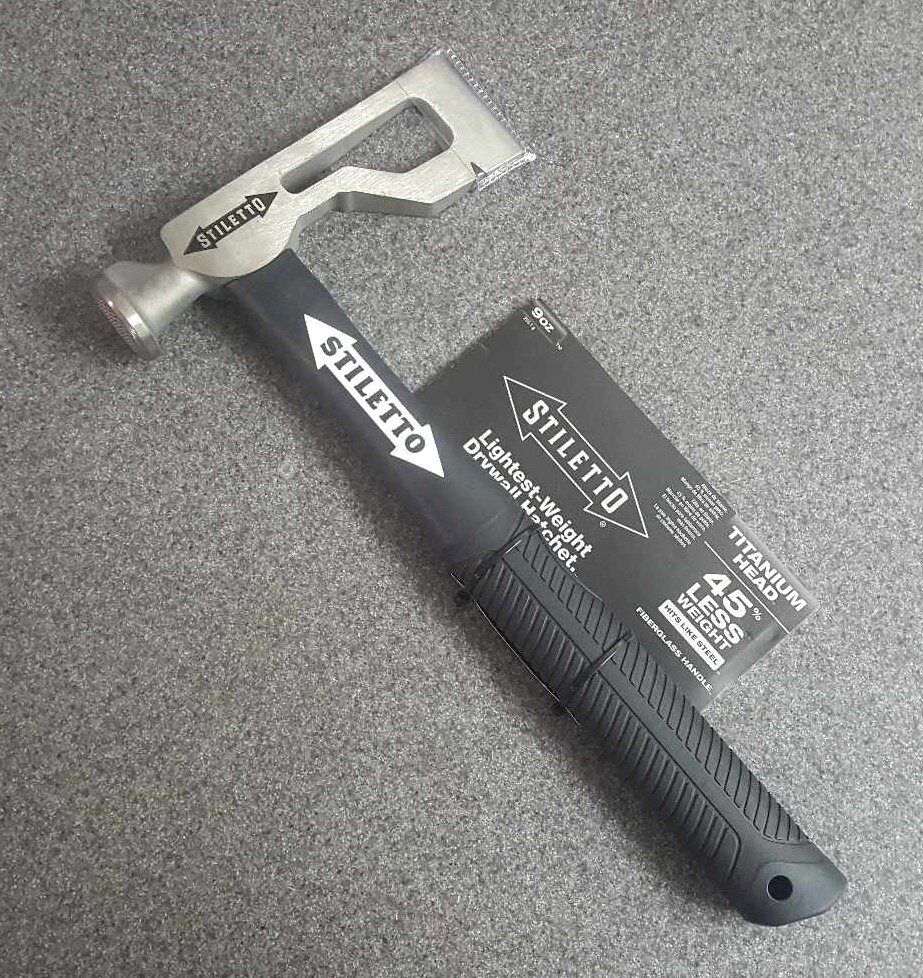 Stiletto DRYAXE9F 9oz Titanium Drywall Hatchet eBay