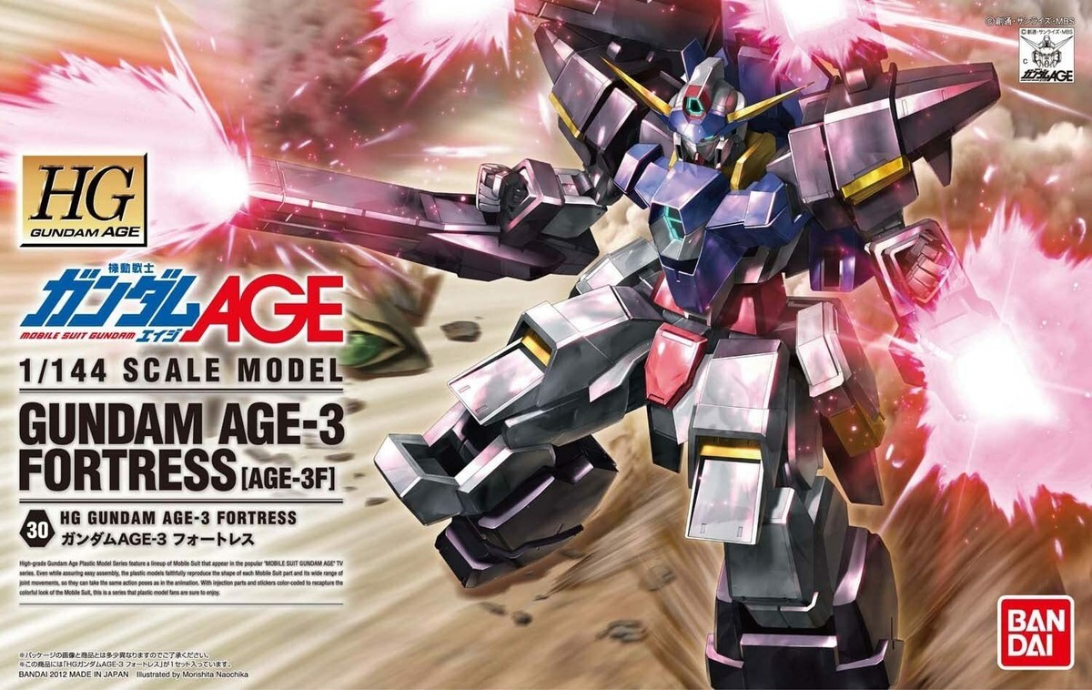 Gunpla 1/144 BANDAI Gundam HG AGE-3 Fortress HG Gundam AGE Gunpla 1/144 BANDAI Gundam HG AGE-3 Fortress HG Gundam AGE