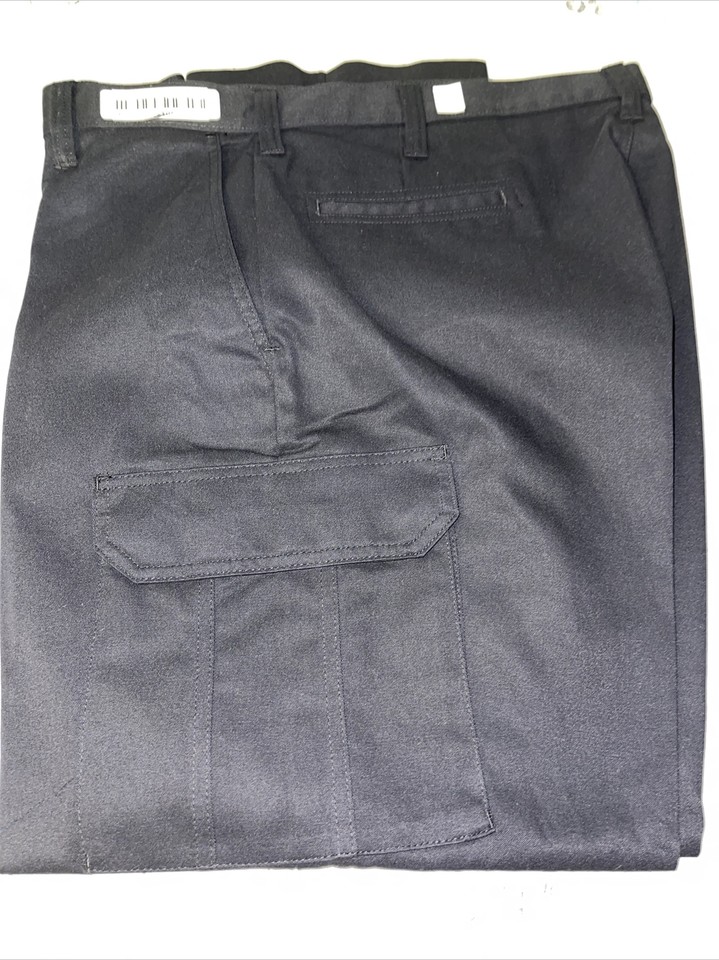 New Cintas 27035 Men Size 28x30 Comfort Flex Black Cargo Uniform Work