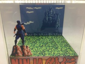 Ninja Gaiden NES Nintendo Custscene Shadow Box Diorama Cube
