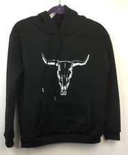 Shein Boys XS Long Sleeve Black Hoodie