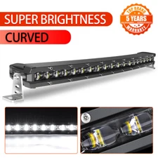 20'' inch Curved Single Row Led Light Bar Spot For Gmc Atv Truck Ford Boat 4WD 