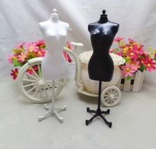2pcs/lot Display Holder Dress Clothes Gown Mannequin Model Stand For 1/6 Doll