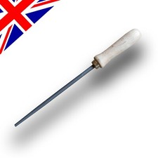 6" 150mm Round File Bastard Cut Engineers File (Wooden Handle fitted)