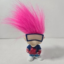 Vintage Troll Doll Glow-in-the-Dark 4" 1993 Burger King Kids Meal Toys "Kid Vid"
