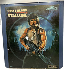 First Blood Rambo CED Video Disc 1982 Movie Action Adventure Sylvester Stallone