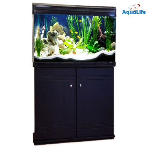 Aquarium Fish Tank Black Cabinet Stand, Fish Tank Cabinet Stand