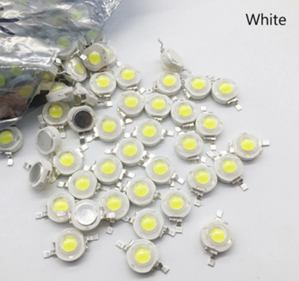 10-1000Pcs LED COB Lamp Chip 1W 3W 3.2-3.6V Input 100-220LM Mini LED Bulb Diode - Image 2 of 4